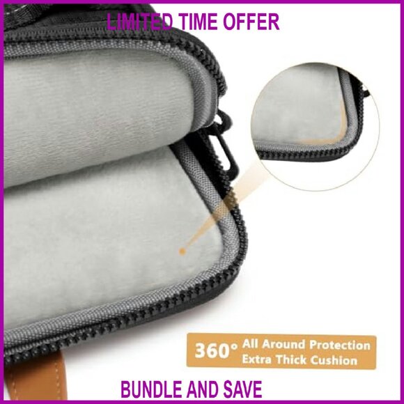 Vertical Laptop Shoulder Bag 15.6 Inch Messenger with Multiple Pockets - Picture 3 of 8